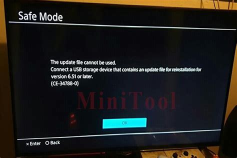 ce 34788-0|Fix: PS4 Update File Cannot Be Used Error Code (CE